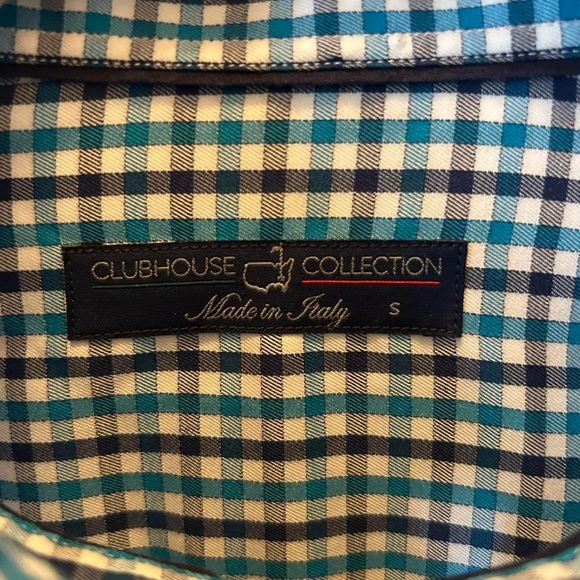 ⛳️ Masters Clubhouse Collection Men’s Button-Down Shirt | S | Italian-Made - Picture 4 of 8